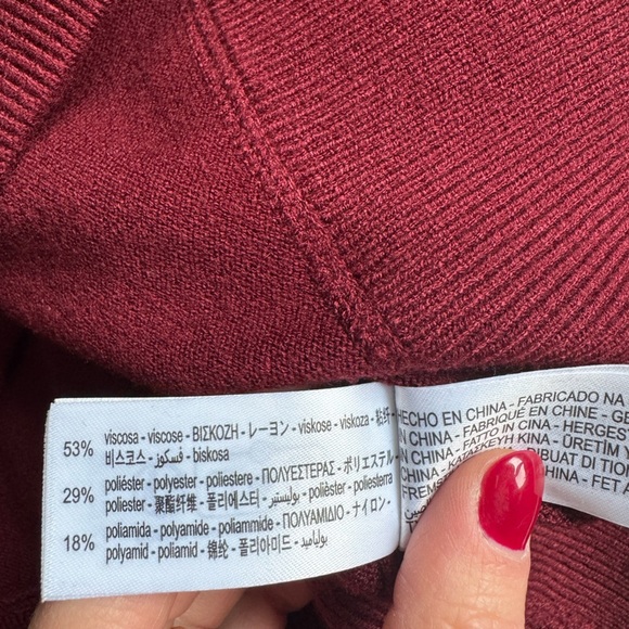 Zara  Red knit Sweater - Picture 3 of 13
